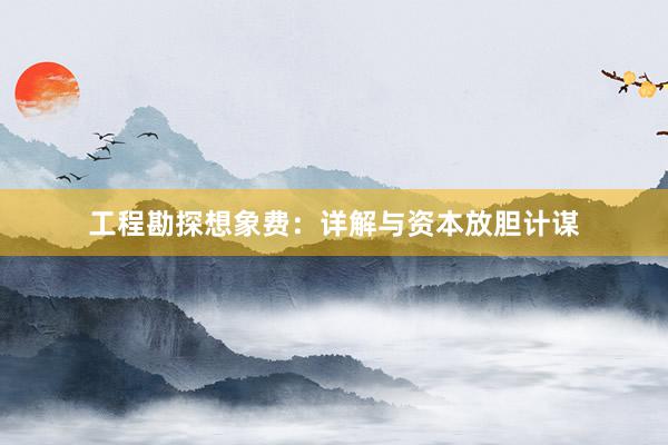 工程勘探想象费：详解与资本放胆计谋