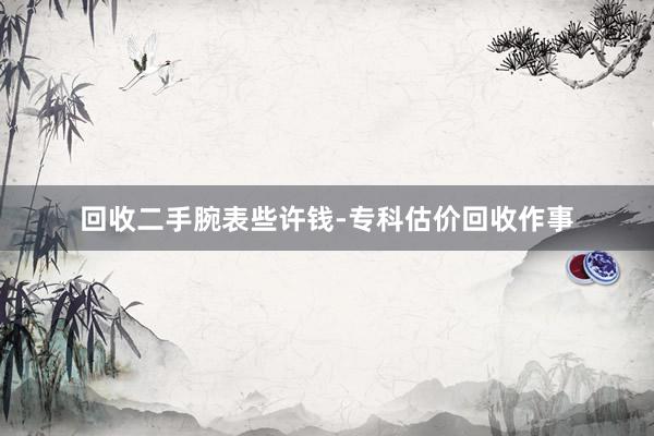 回收二手腕表些许钱-专科估价回收作事